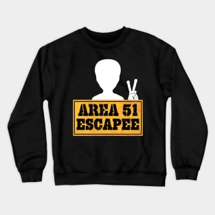 Area 51 Escapee Alien Peace Crewneck Sweatshirt